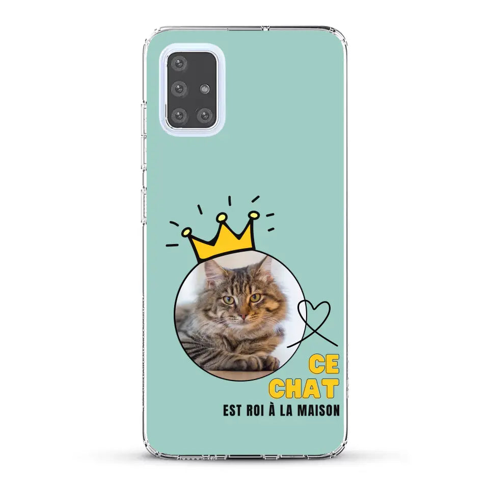 Ce chat est roi - Coque de téléphone personnalisée