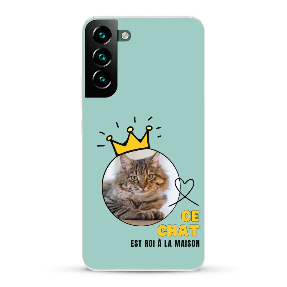 Ce chat est roi - Coque de téléphone personnalisée