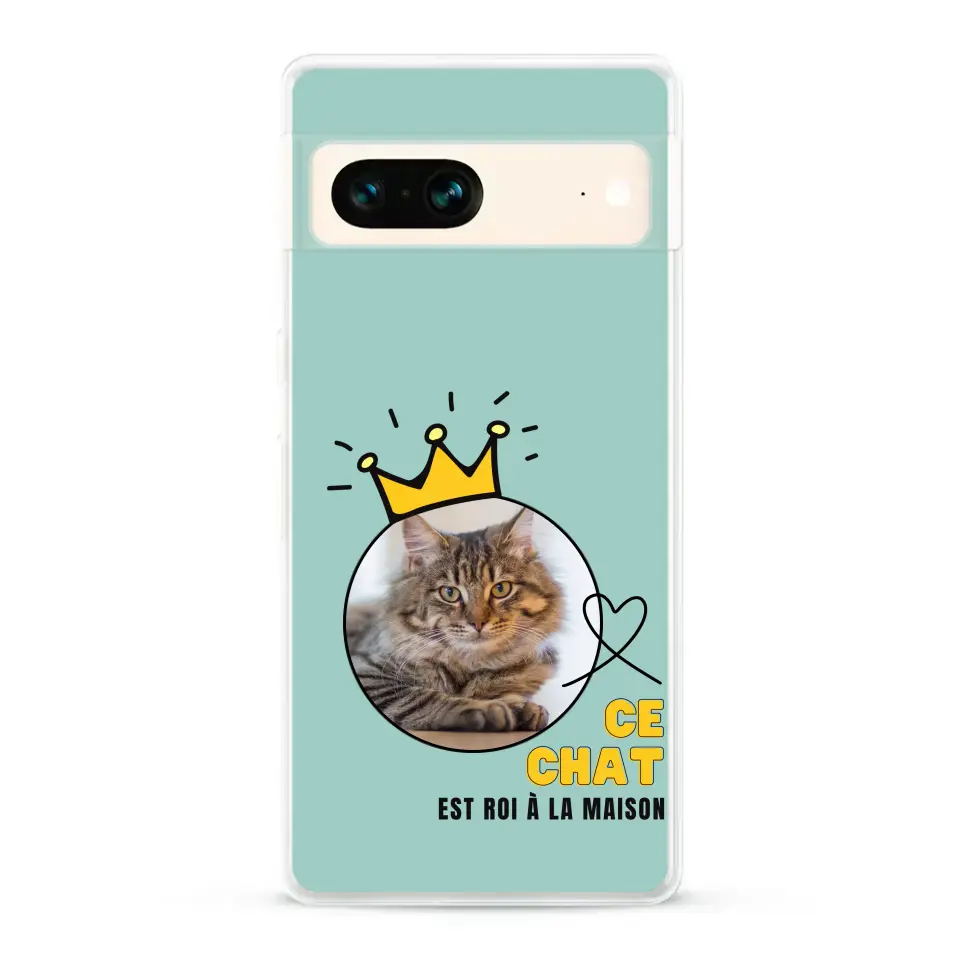 Ce chat est roi - Coque de téléphone personnalisée