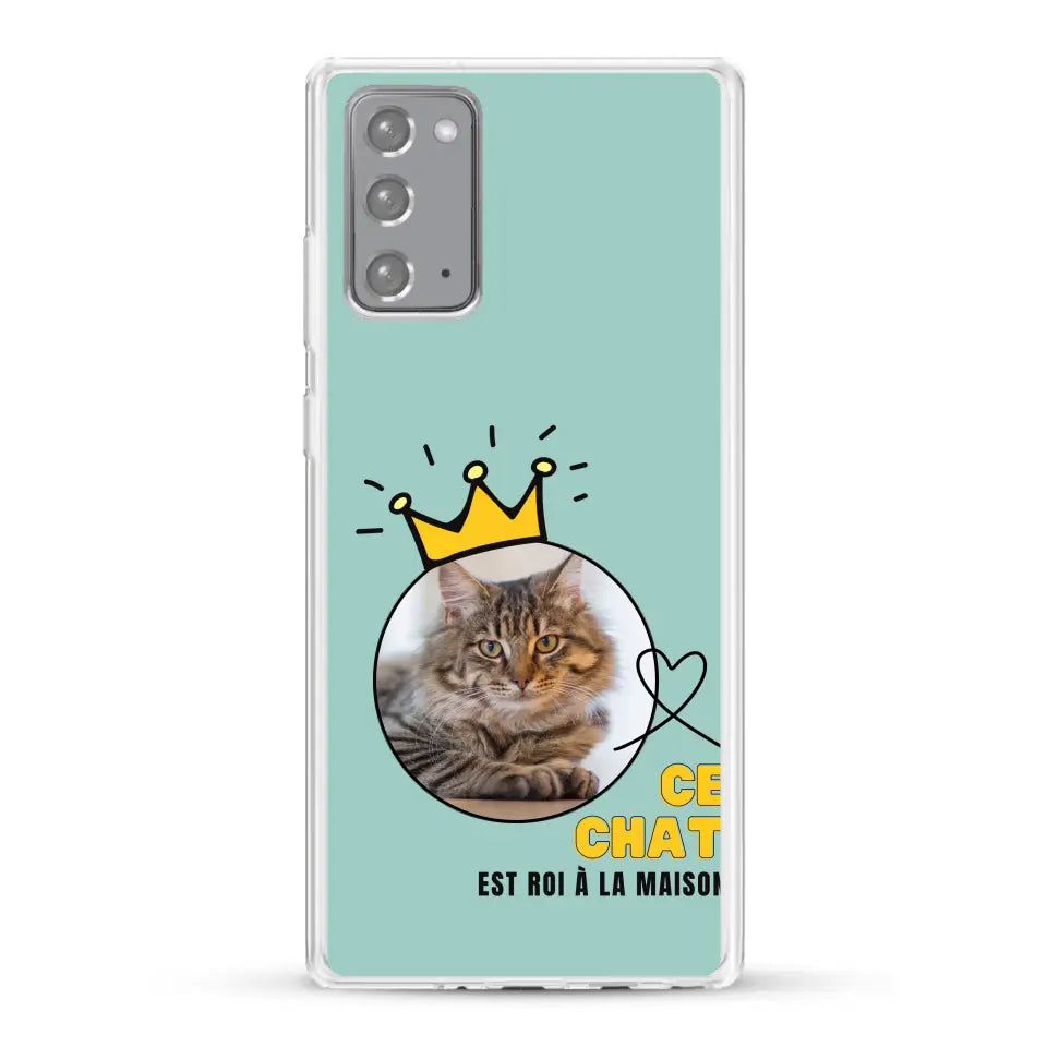 Ce chat est roi - Coque de téléphone personnalisée