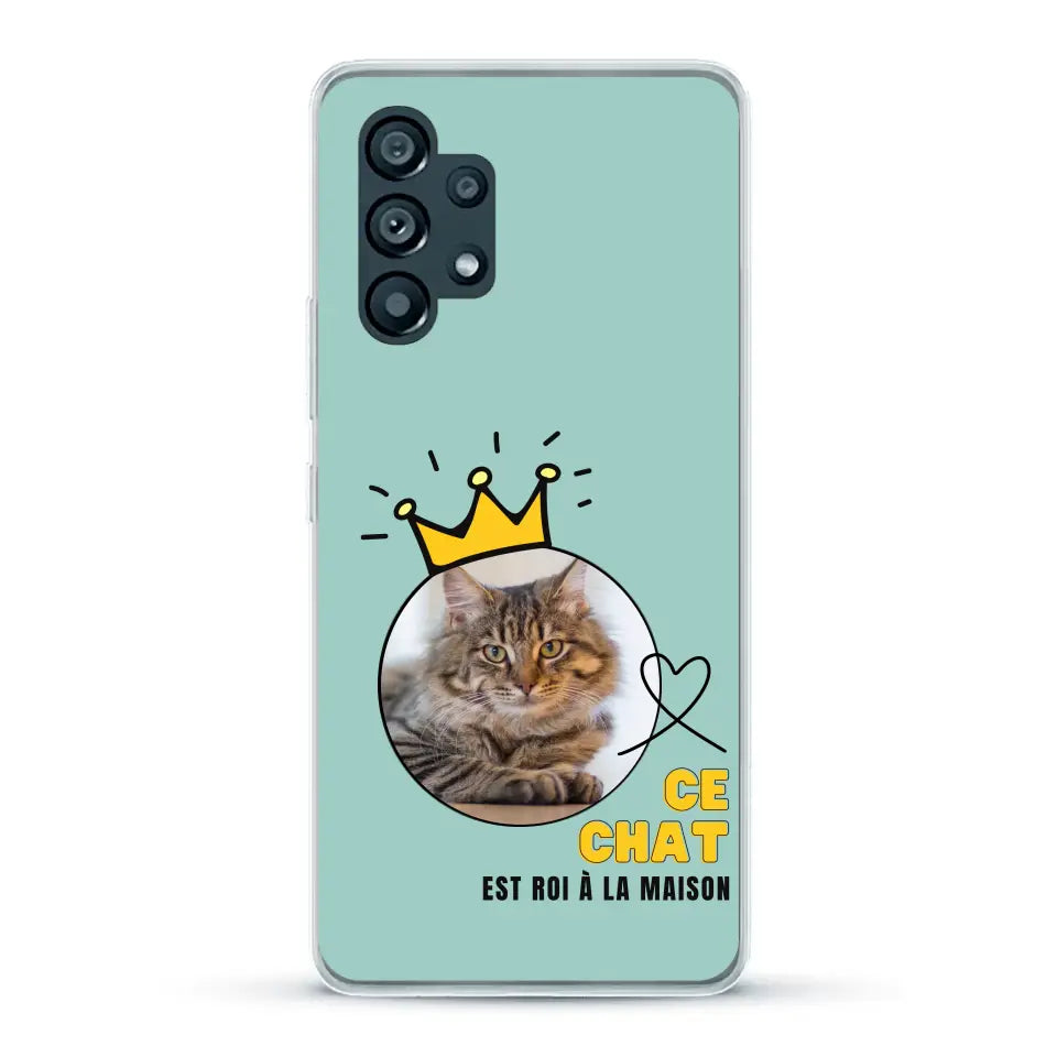 Ce chat est roi - Coque de téléphone personnalisée