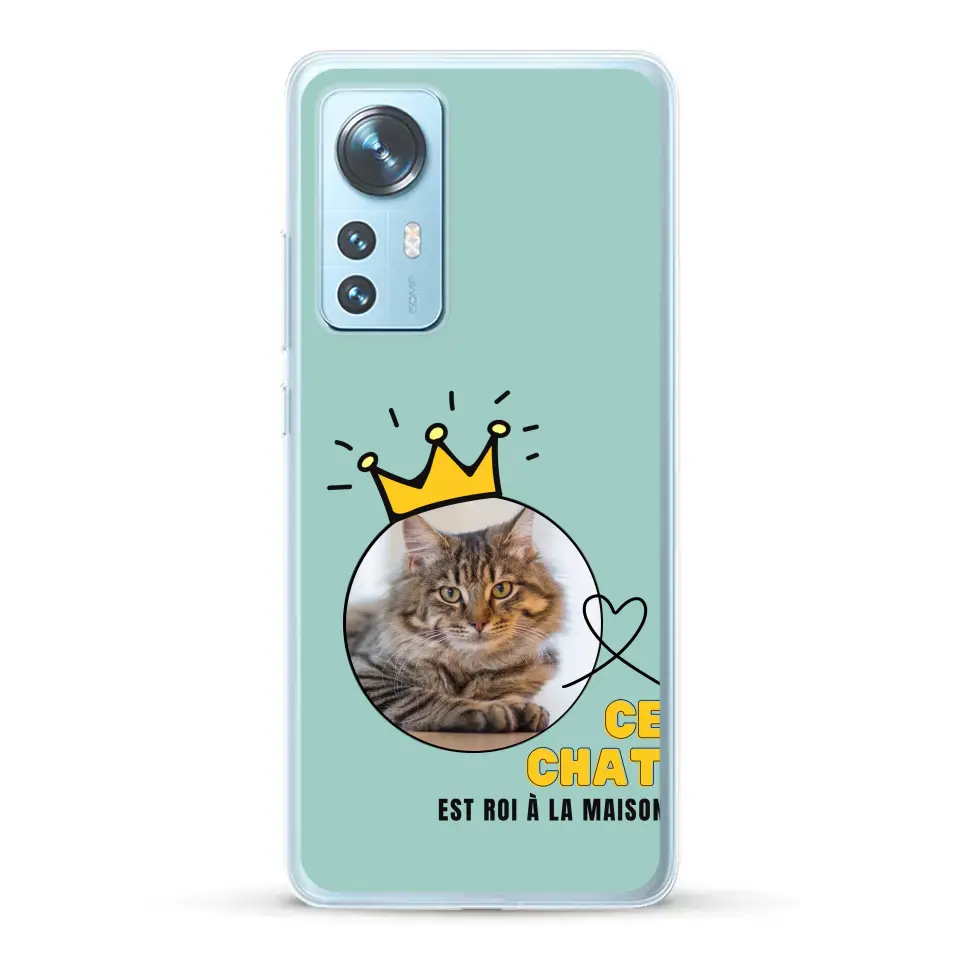 Ce chat est roi - Coque de téléphone personnalisée