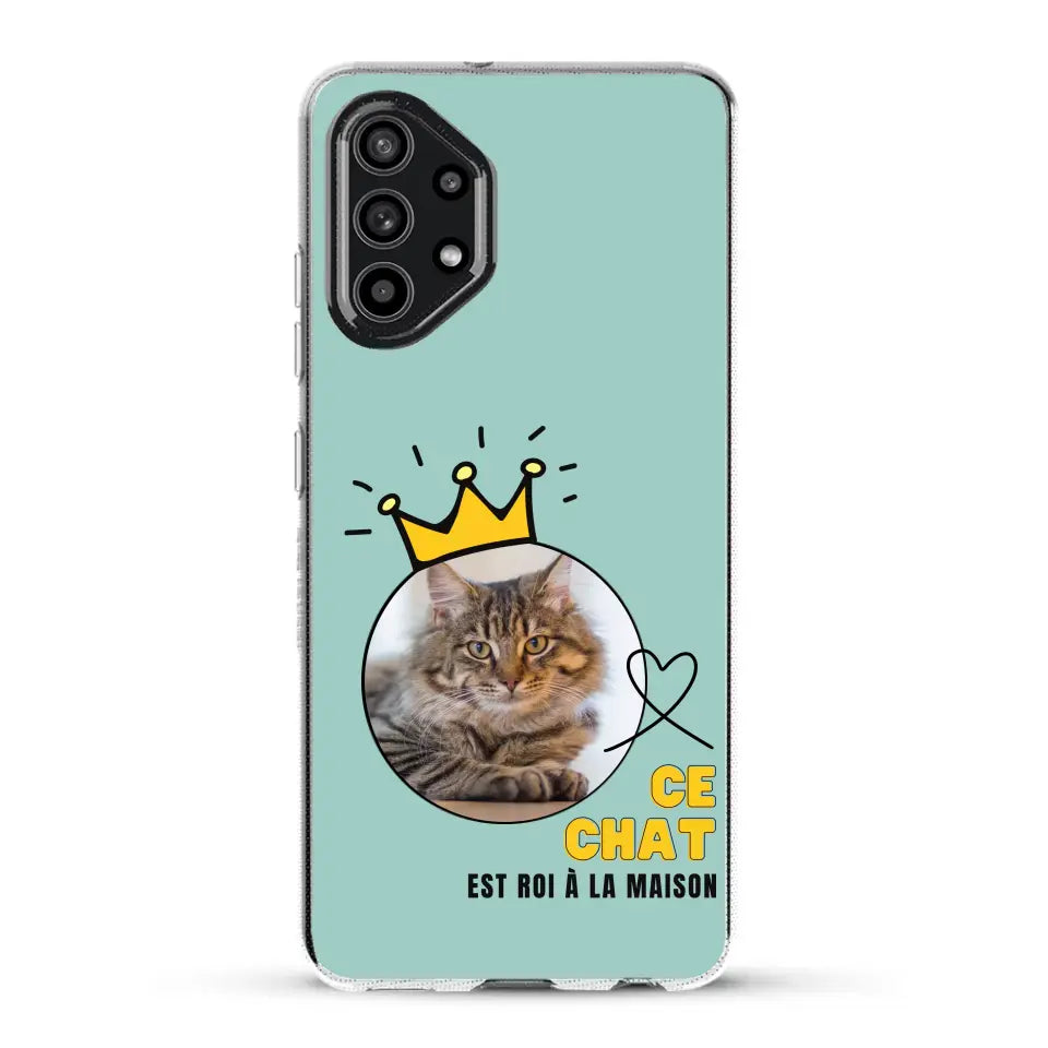 Ce chat est roi - Coque de téléphone personnalisée