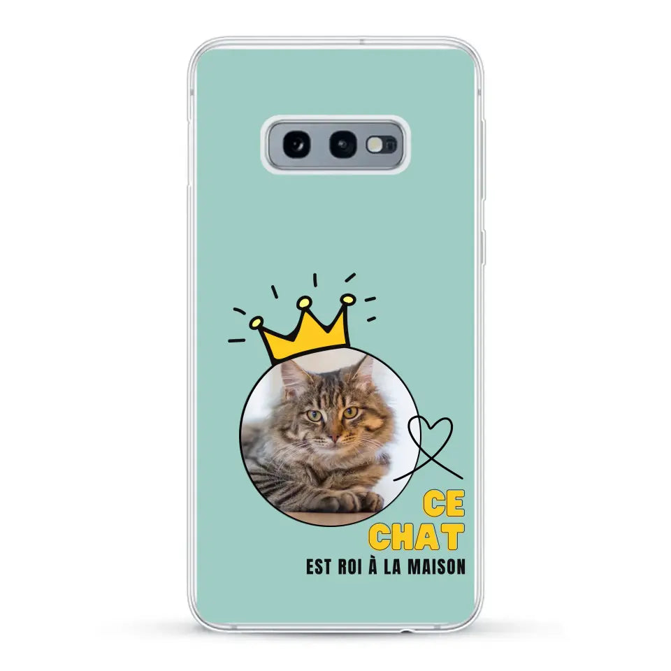 Ce chat est roi - Coque de téléphone personnalisée