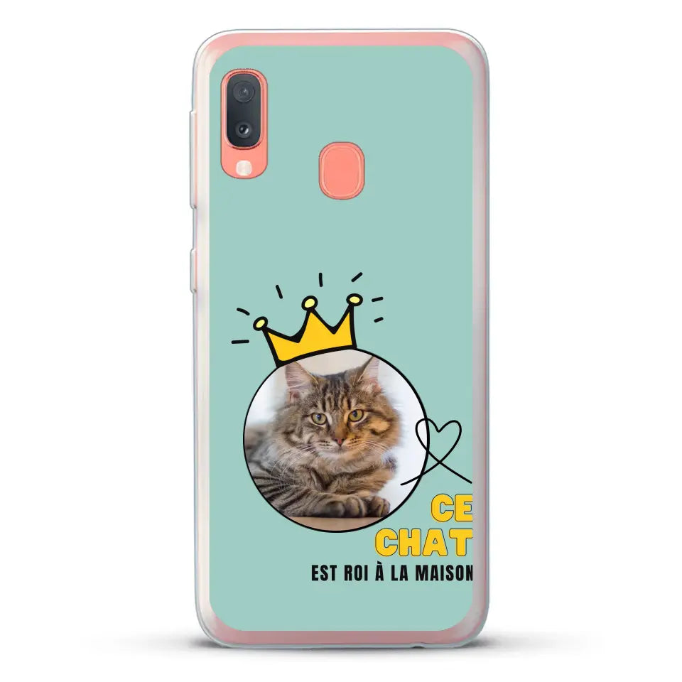 Ce chat est roi - Coque de téléphone personnalisée