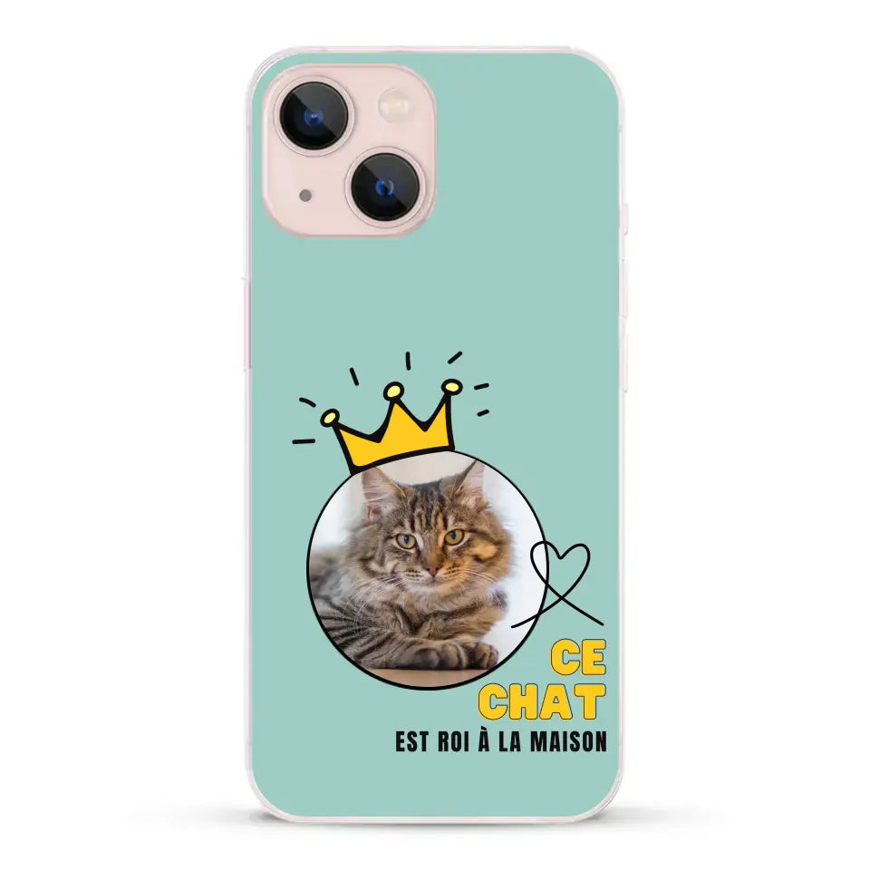 Ce chat est roi - Coque de téléphone personnalisée