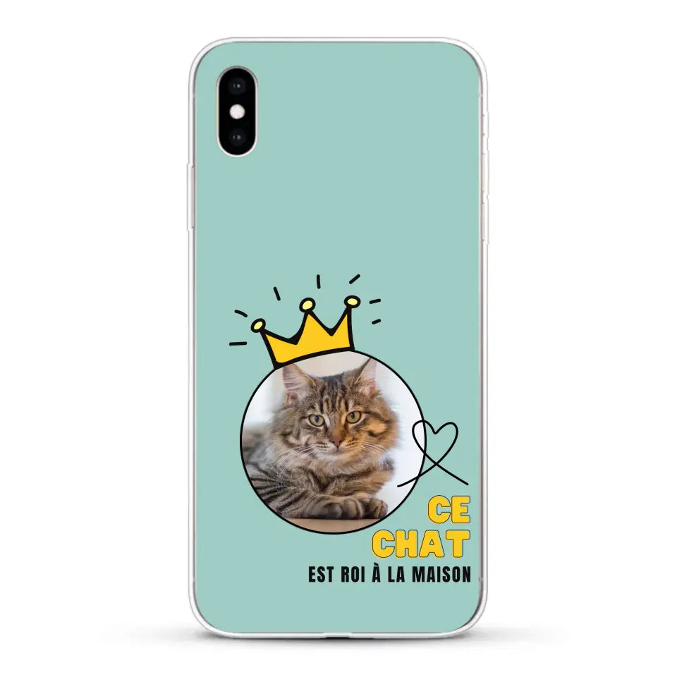 Ce chat est roi - Coque de téléphone personnalisée