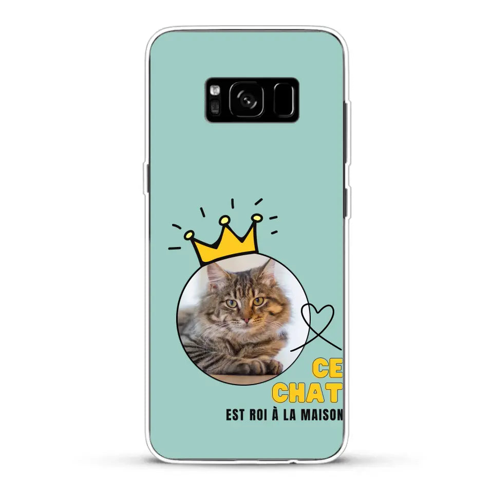 Ce chat est roi - Coque de téléphone personnalisée