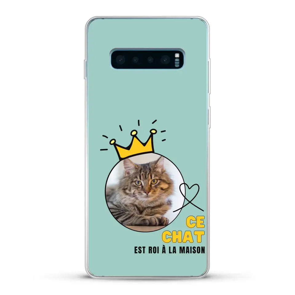 Ce chat est roi - Coque de téléphone personnalisée