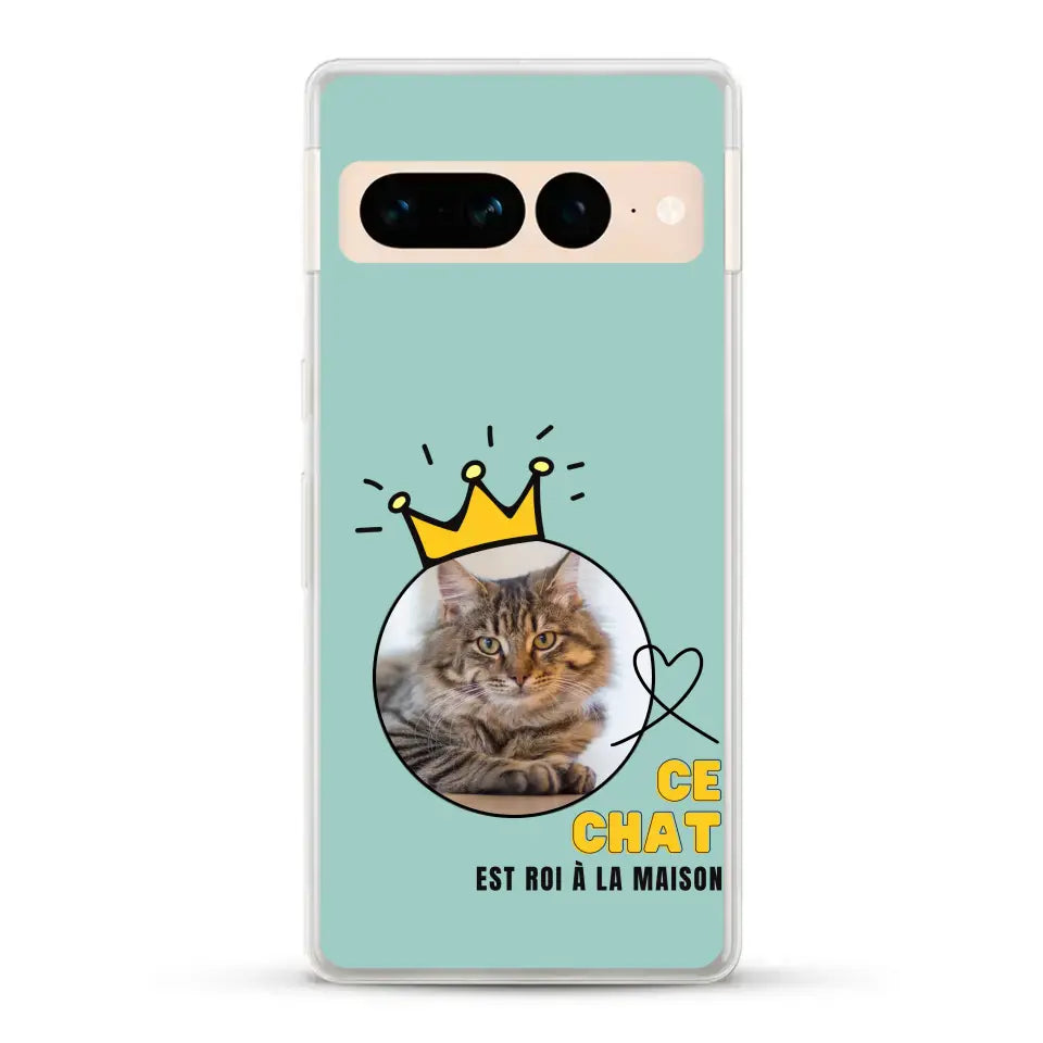 Ce chat est roi - Coque de téléphone personnalisée