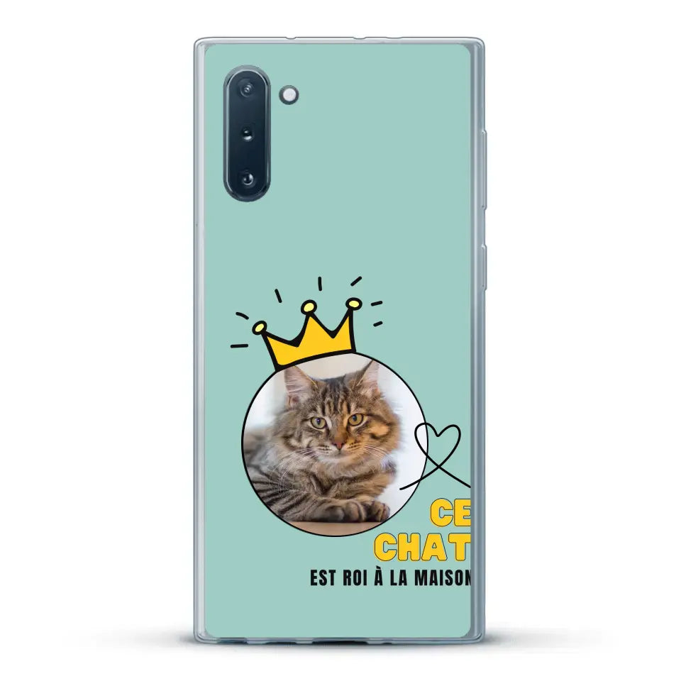 Ce chat est roi - Coque de téléphone personnalisée