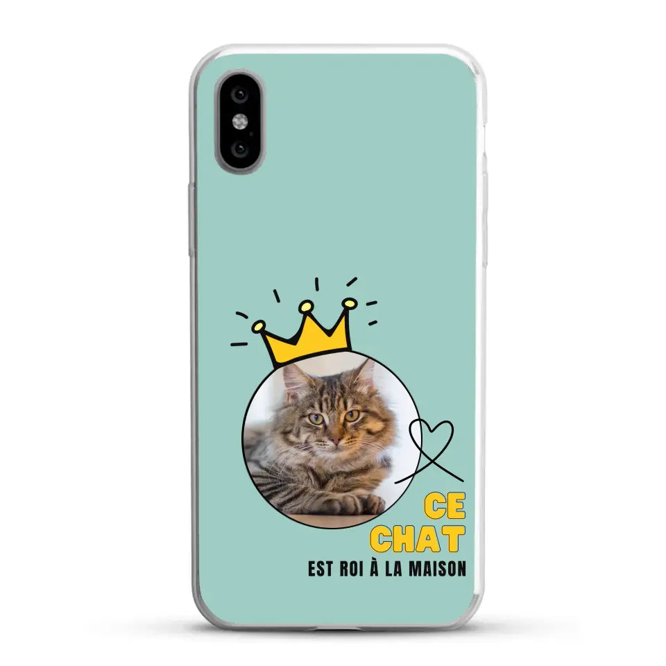 Ce chat est roi - Coque de téléphone personnalisée