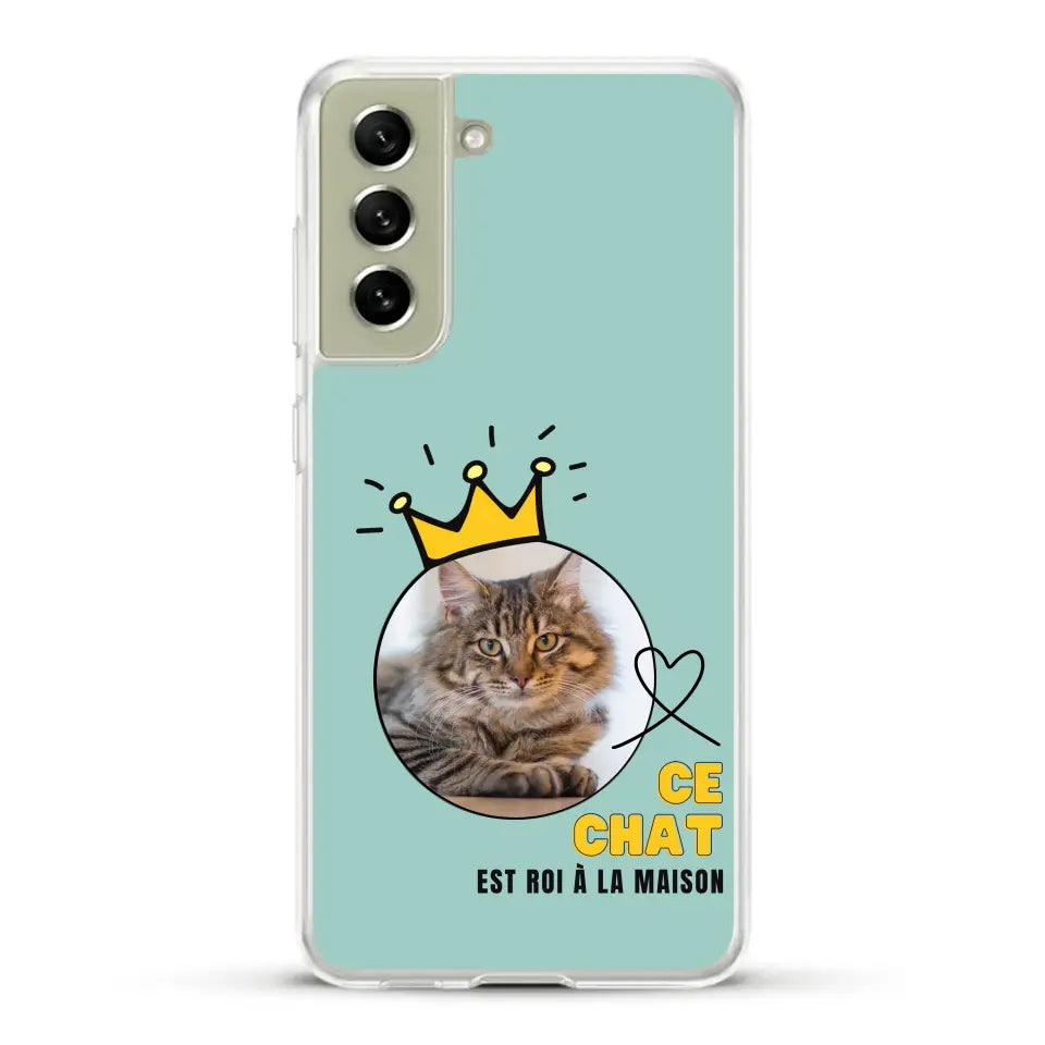 Ce chat est roi - Coque de téléphone personnalisée