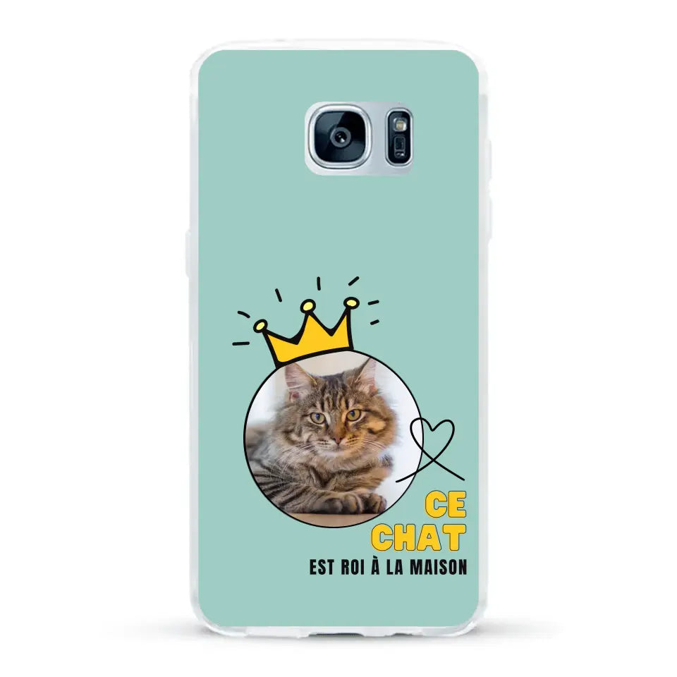 Ce chat est roi - Coque de téléphone personnalisée