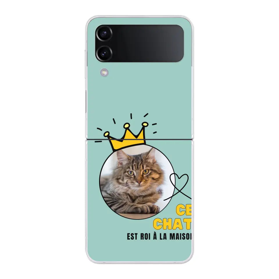 Ce chat est roi - Coque de téléphone personnalisée