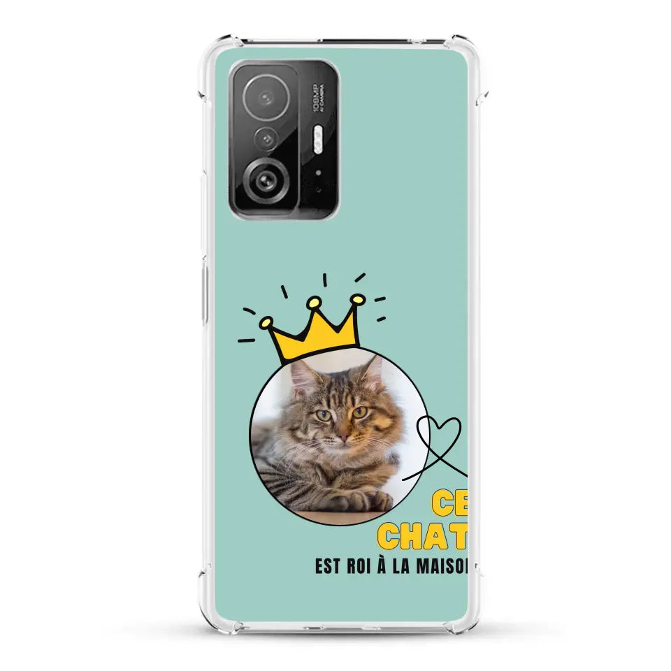 Ce chat est roi - Coque de téléphone personnalisée