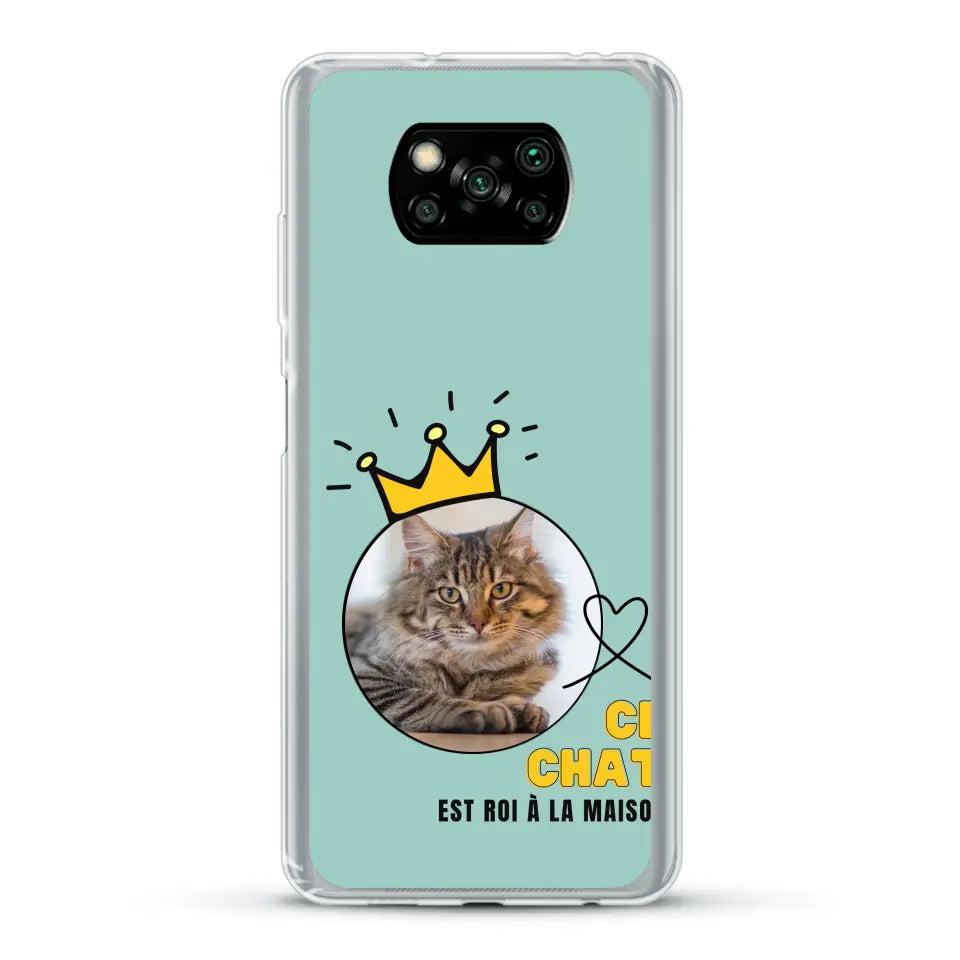 Ce chat est roi - Coque de téléphone personnalisée