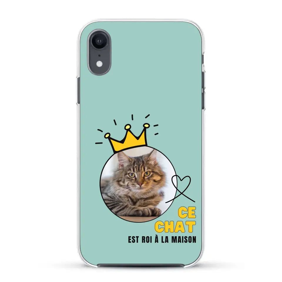 Ce chat est roi - Coque de téléphone personnalisée