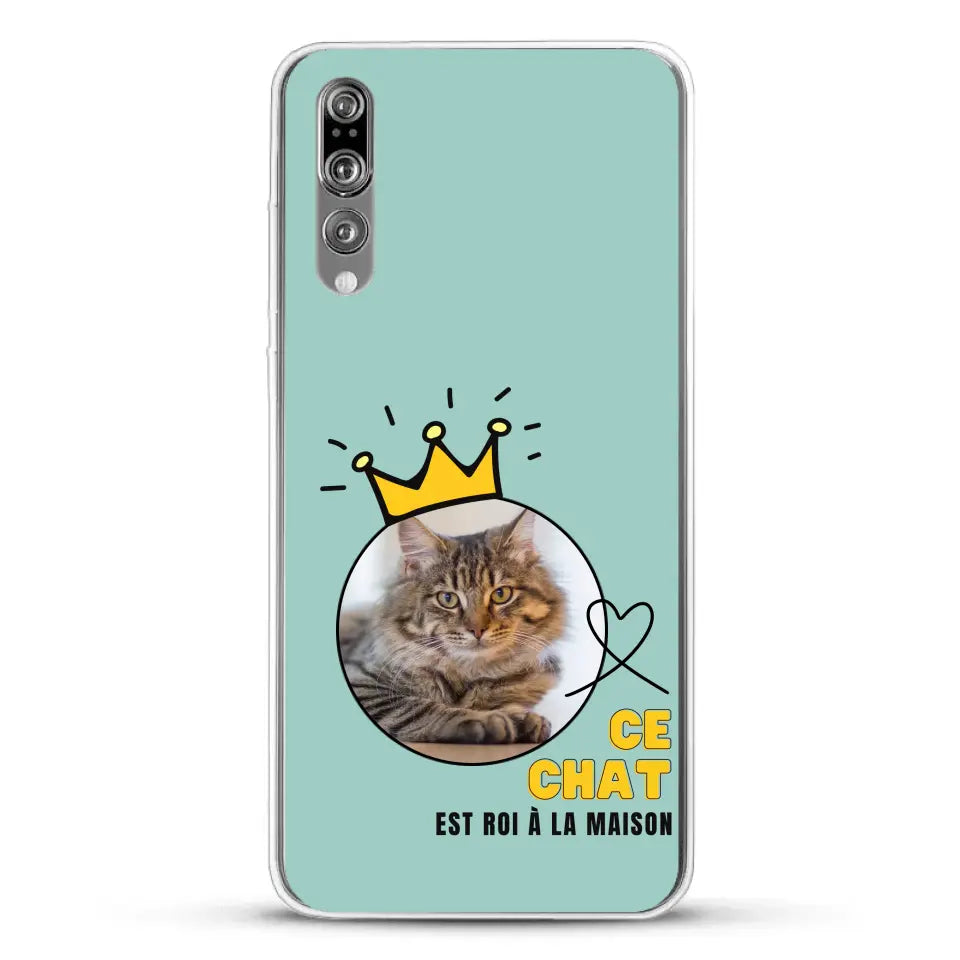 Ce chat est roi - Coque de téléphone personnalisée