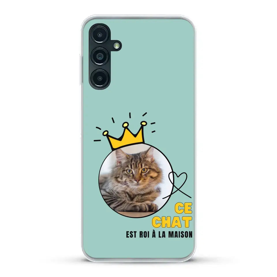 Ce chat est roi - Coque de téléphone personnalisée