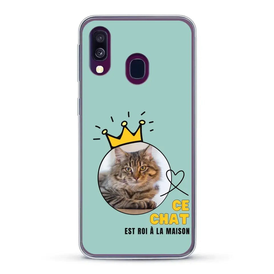 Ce chat est roi - Coque de téléphone personnalisée