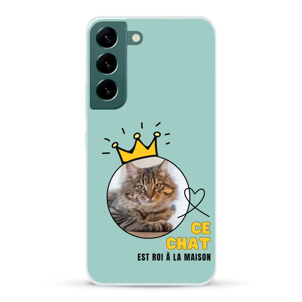 Ce chat est roi - Coque de téléphone personnalisée