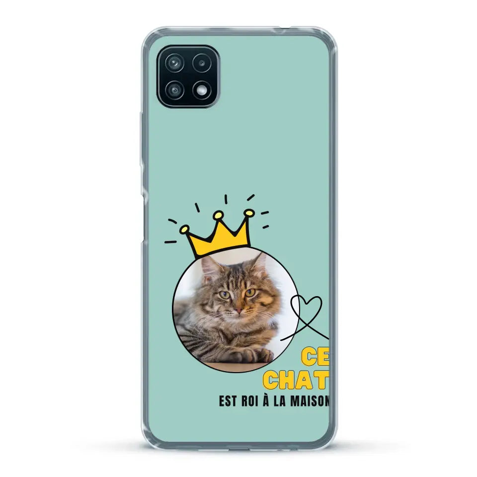 Ce chat est roi - Coque de téléphone personnalisée