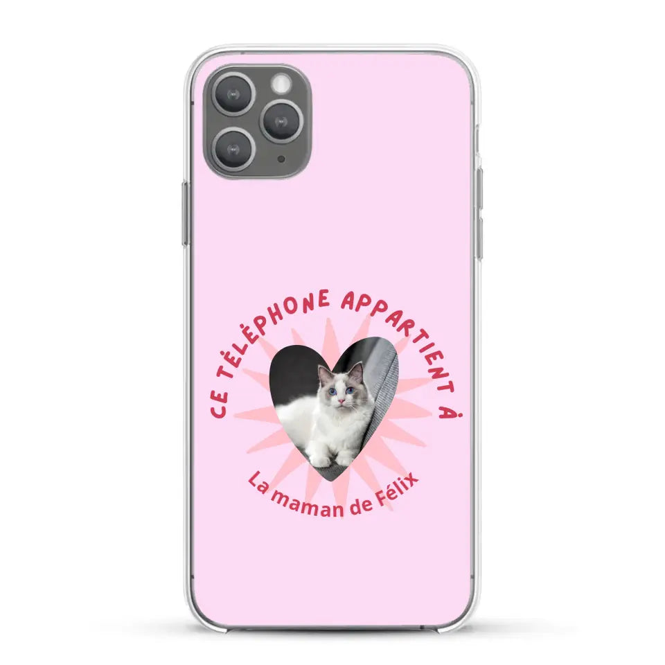 Ce téléphone appartient à - Coque de téléphone personnalisée