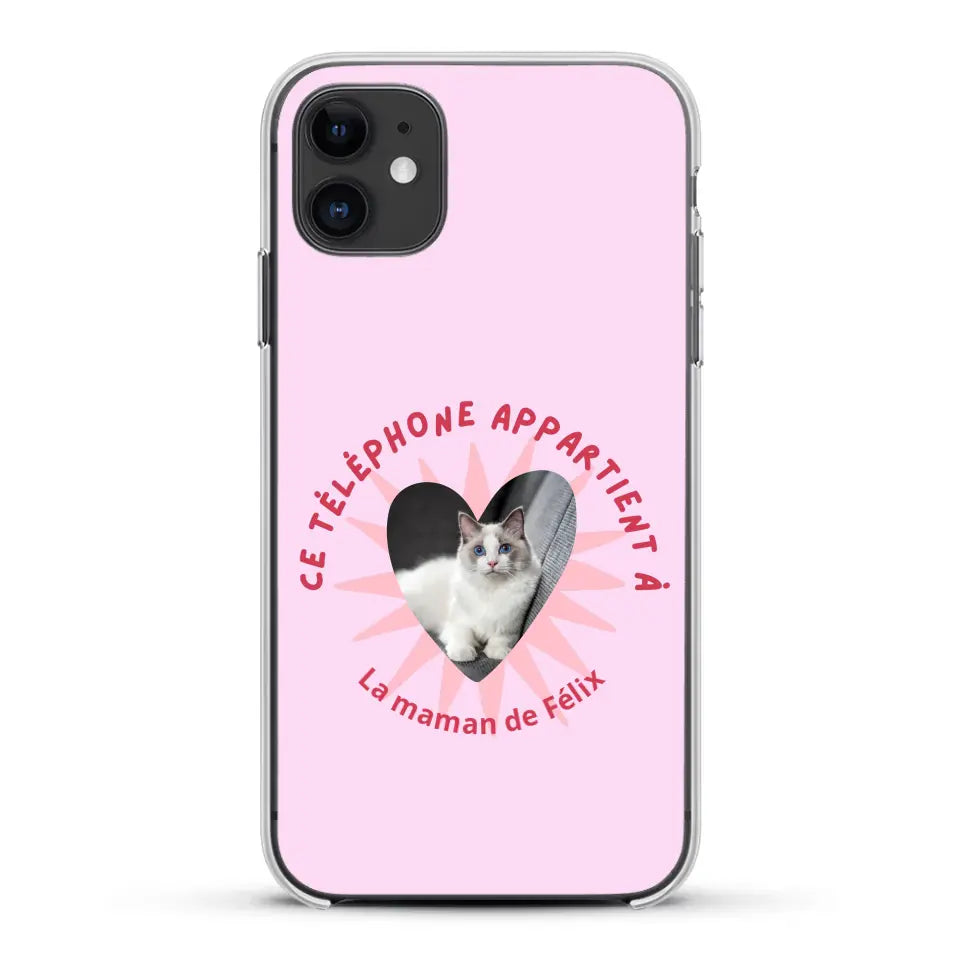 Ce téléphone appartient à - Coque de téléphone personnalisée