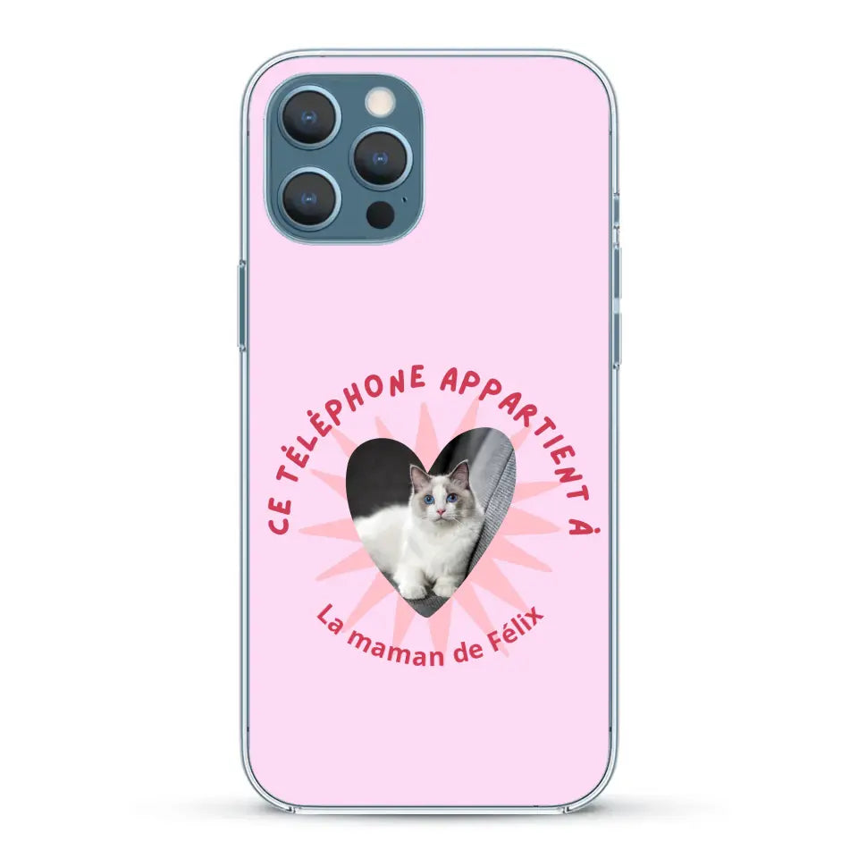 Ce téléphone appartient à - Coque de téléphone personnalisée