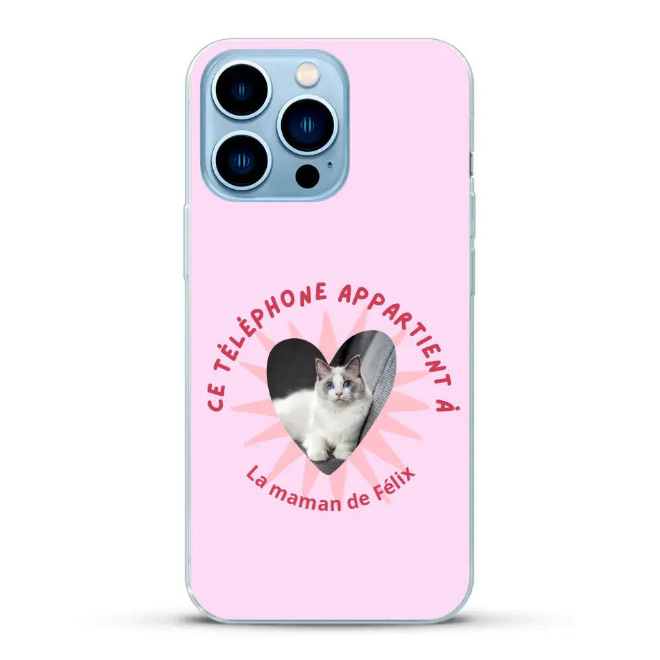 Ce téléphone appartient à - Coque de téléphone personnalisée