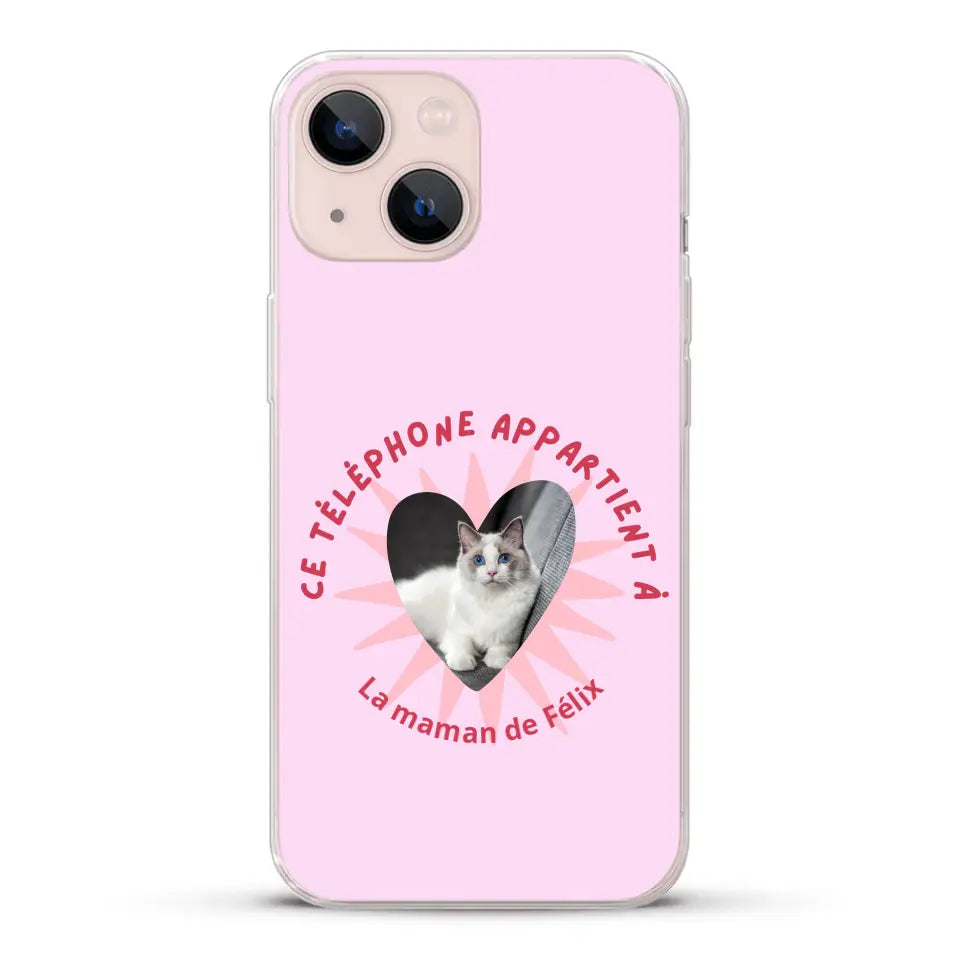 Ce téléphone appartient à - Coque de téléphone personnalisée