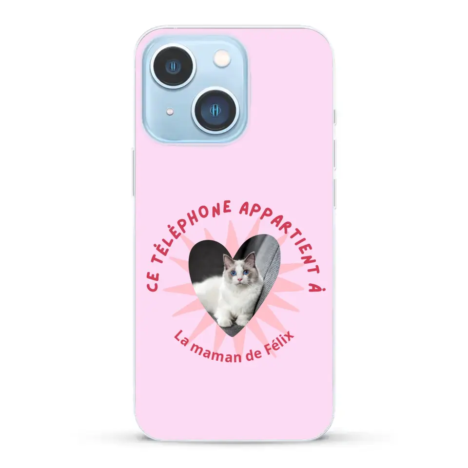 Ce téléphone appartient à - Coque de téléphone personnalisée