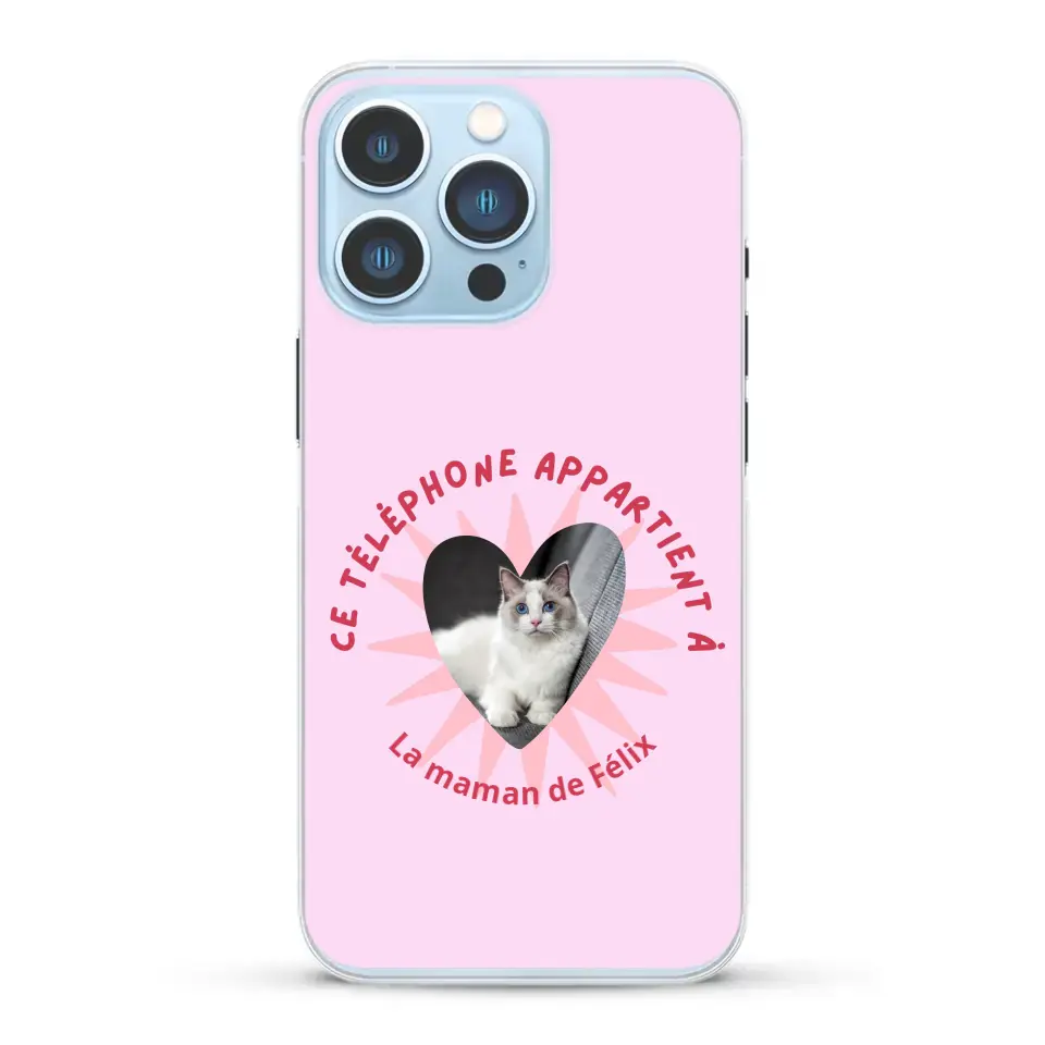 Ce téléphone appartient à - Coque de téléphone personnalisée