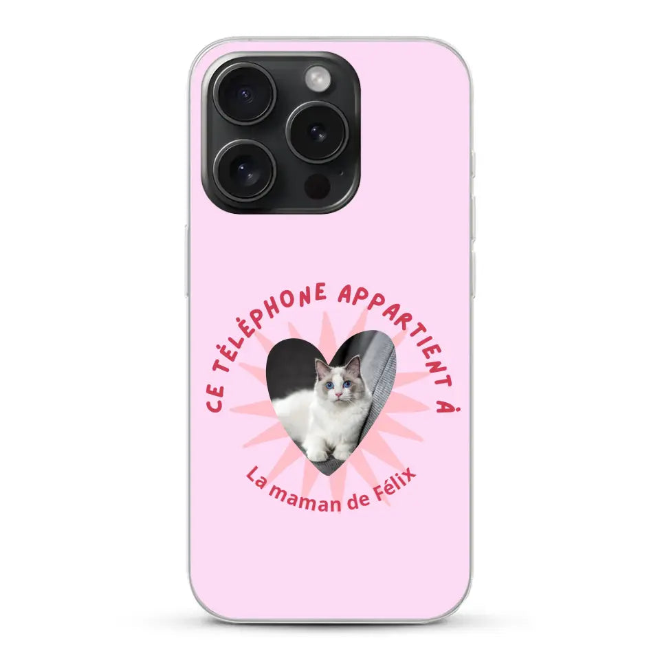 Ce téléphone appartient à - Coque de téléphone personnalisée