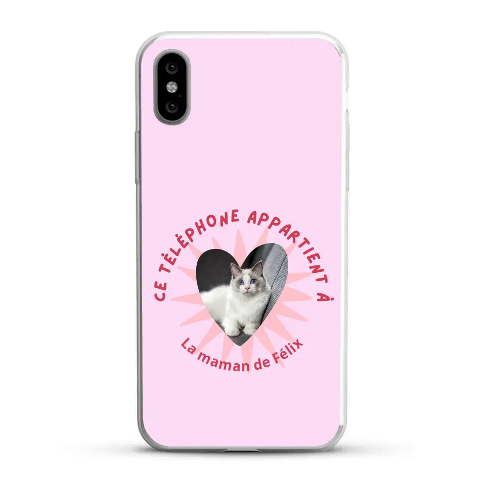 Ce téléphone appartient à - Coque de téléphone personnalisée