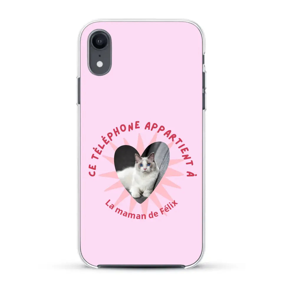 Ce téléphone appartient à - Coque de téléphone personnalisée