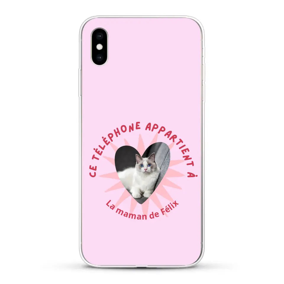 Ce téléphone appartient à - Coque de téléphone personnalisée