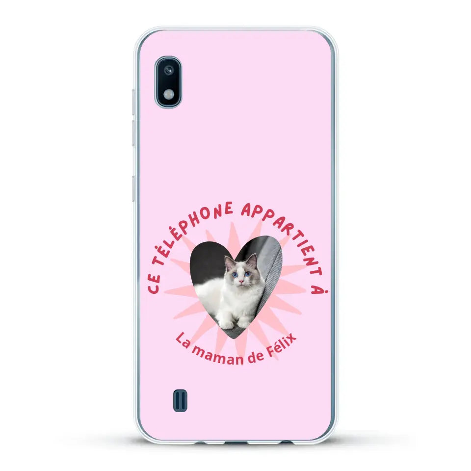 Ce téléphone appartient à - Coque de téléphone personnalisée