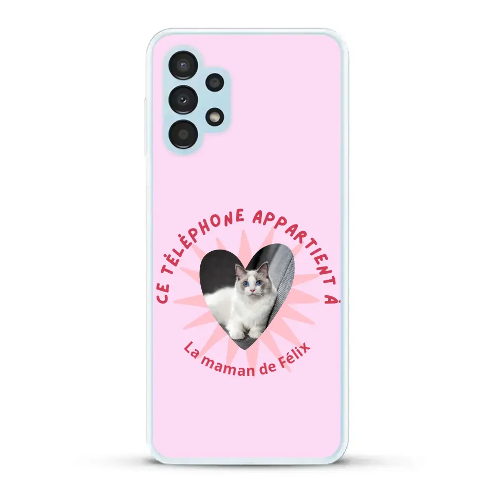 Ce téléphone appartient à - Coque de téléphone personnalisée