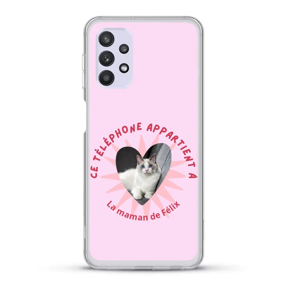 Ce téléphone appartient à - Coque de téléphone personnalisée