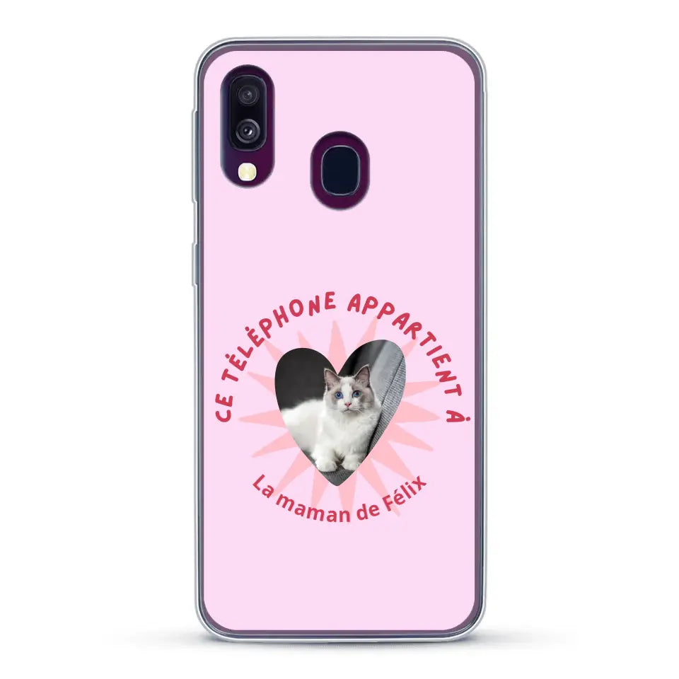 Ce téléphone appartient à - Coque de téléphone personnalisée