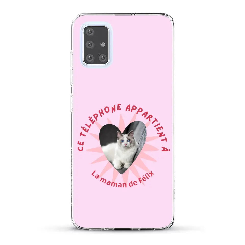 Ce téléphone appartient à - Coque de téléphone personnalisée