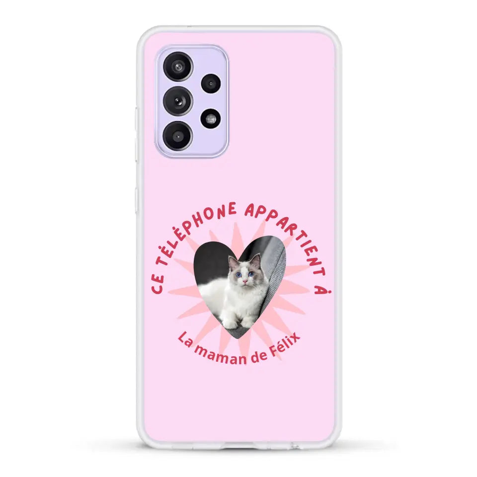 Ce téléphone appartient à - Coque de téléphone personnalisée