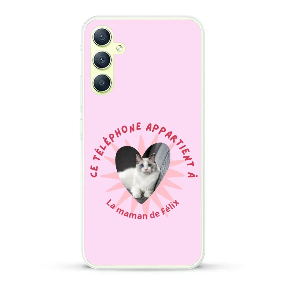 Ce téléphone appartient à - Coque de téléphone personnalisée