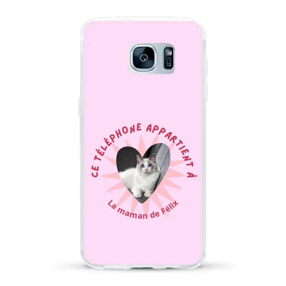 Ce téléphone appartient à - Coque de téléphone personnalisée