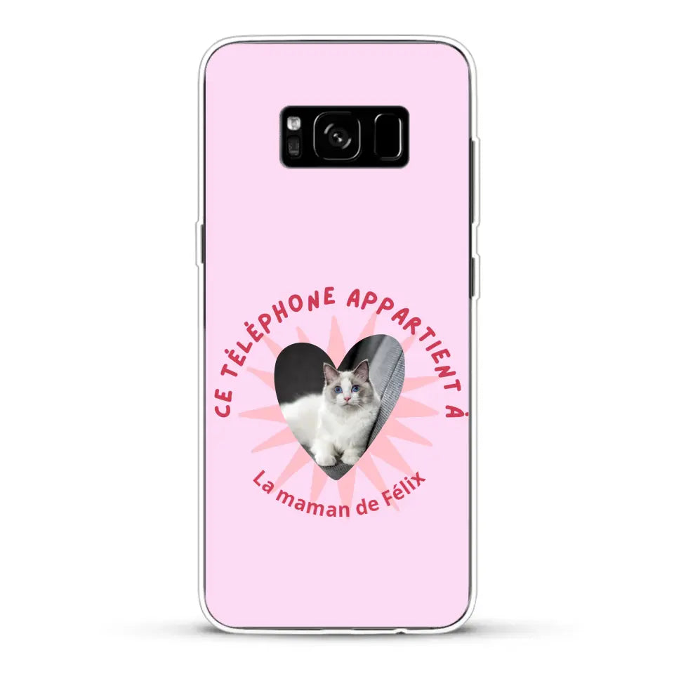 Ce téléphone appartient à - Coque de téléphone personnalisée