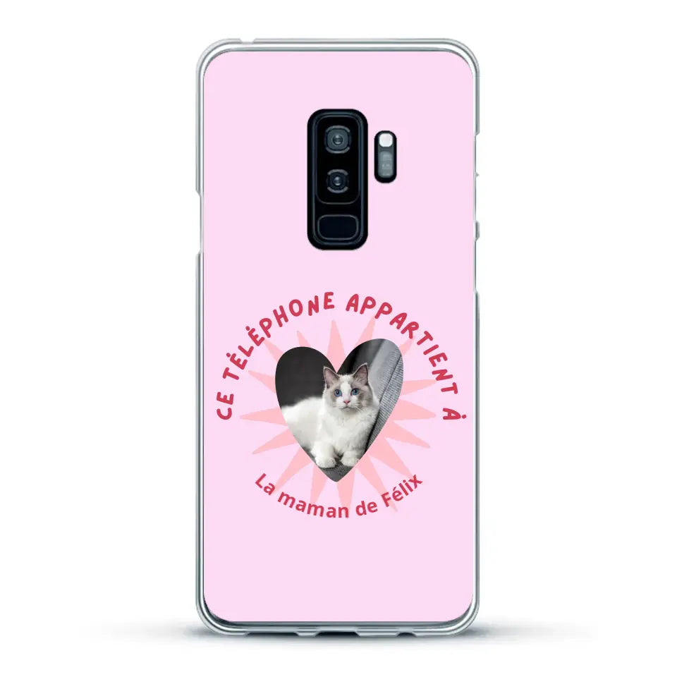 Ce téléphone appartient à - Coque de téléphone personnalisée