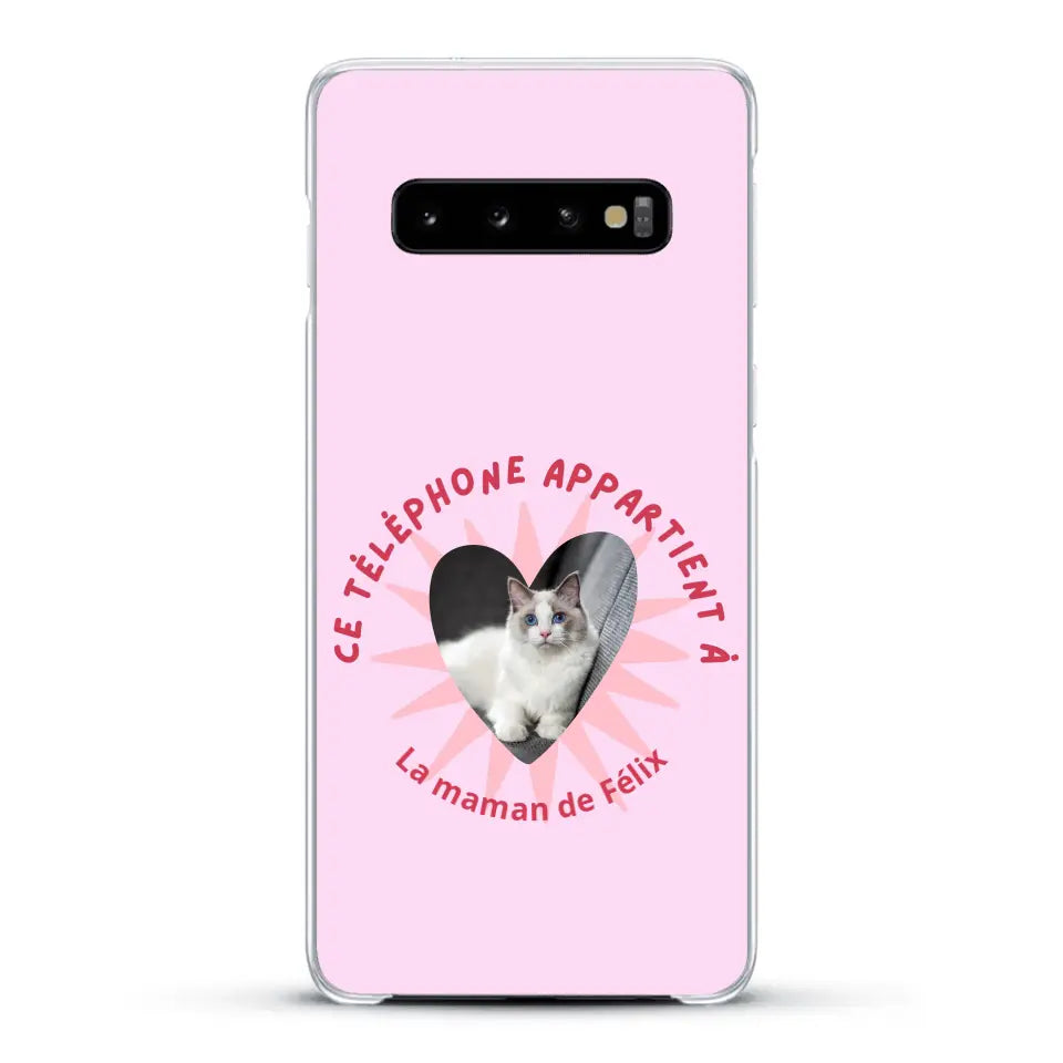 Ce téléphone appartient à - Coque de téléphone personnalisée