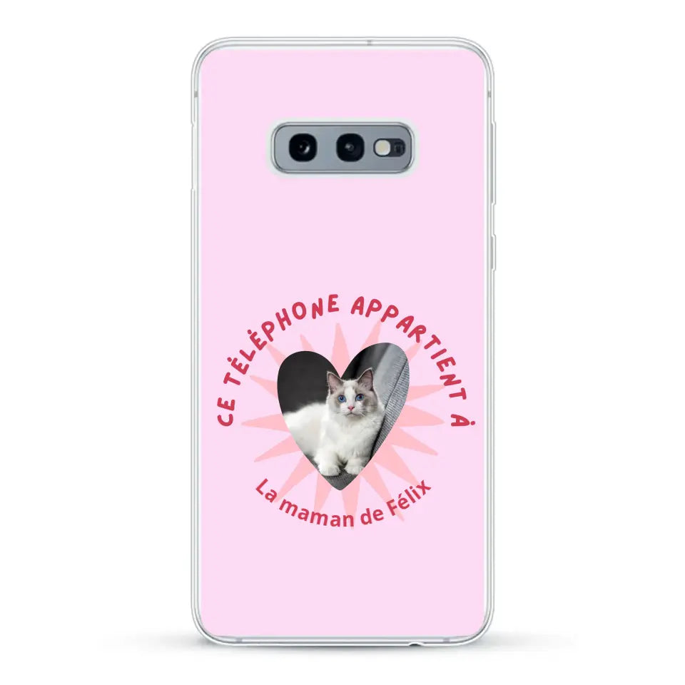 Ce téléphone appartient à - Coque de téléphone personnalisée